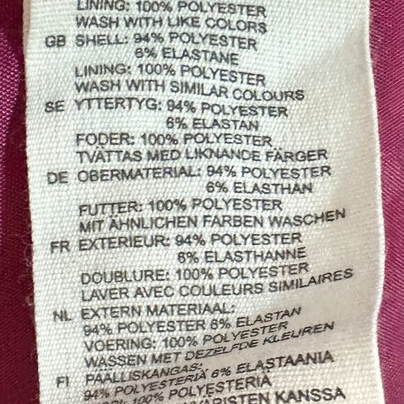 H&M Raspberry Spaghetti Strap Pleated Dress, Size 10 - Picture 14 of 16